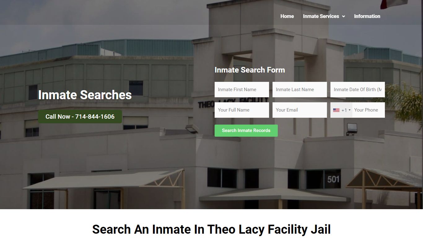 Inmate Searches - Theo Lacy Jail